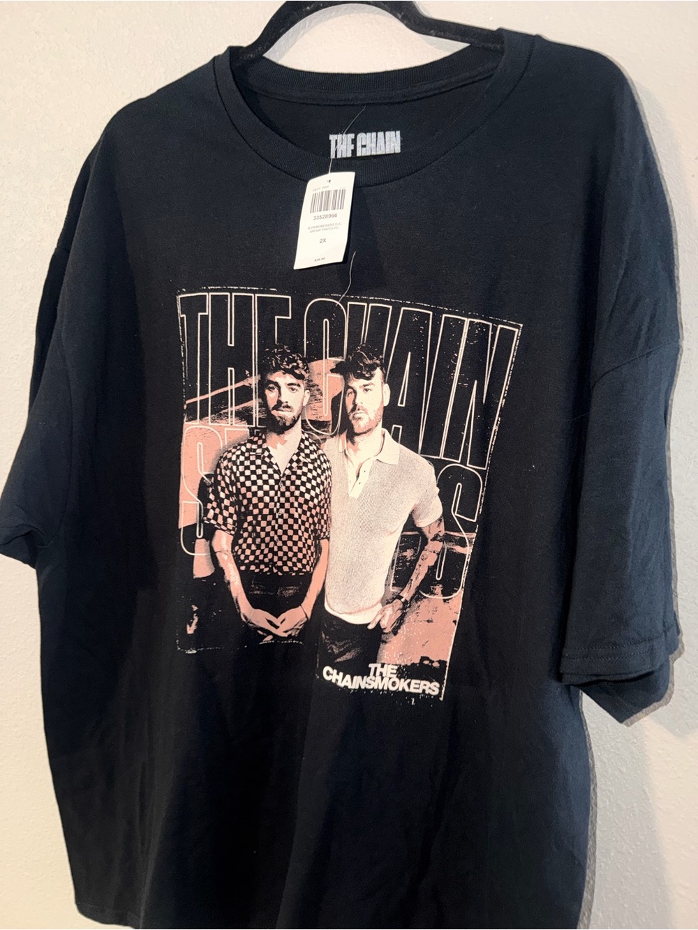 Black & White The Chainsmokers Short Sleeve Tour Tee